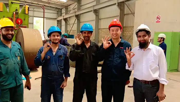 Sucesseful installation and commisionning of the 15 ton crane wins ok of clients.