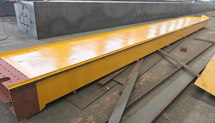 long span main beam of double girder top running eot crane 15 ton