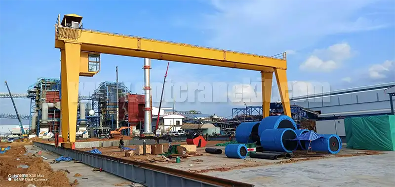 10 ton gantry crane with grab bucket for sugercane handling in Thailand 10 ton gantry crane with grab bucket for sugercane handling in Thailand