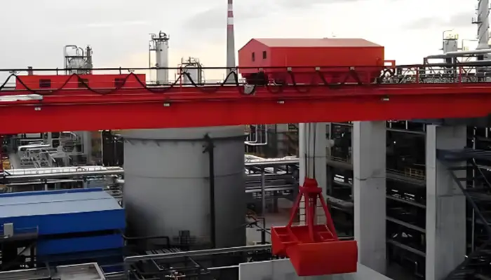 double girder grab bucket overhead crane for sale 15 ton to 50 ton  double girder grab bucket overhead crane for sale 15 ton to 50 ton