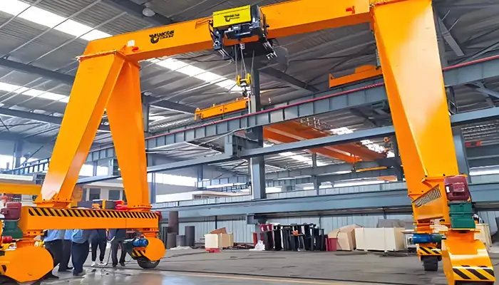 ubber-tyred single girder Goliath cranes