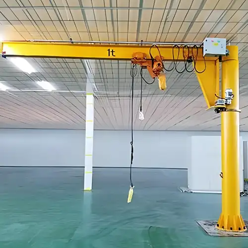 Electric motorized cantilever jib crane with low headroom design for sale  Electric motorized cantilever jib crane with low headroom design for sale