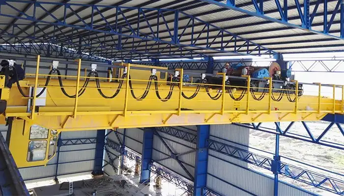 QD series of double girder eot crane with open winch trolley for sale, affordable heavy duty solution