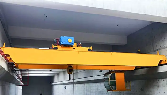 QDX series of double girder eot crane with European style open winch trolley for sale