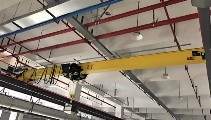 Advanced Low Headroom Crane with European-Style Electric Hoists for High-Requirement Workshops