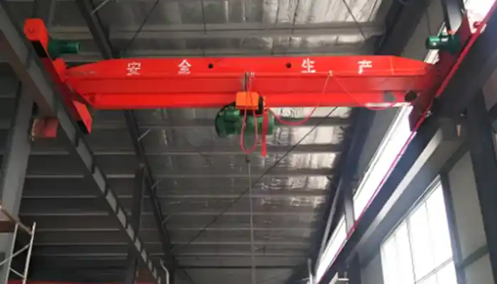 Large Space, Economical Single Girder Overhead Crane with CD/MD Electric Hoists