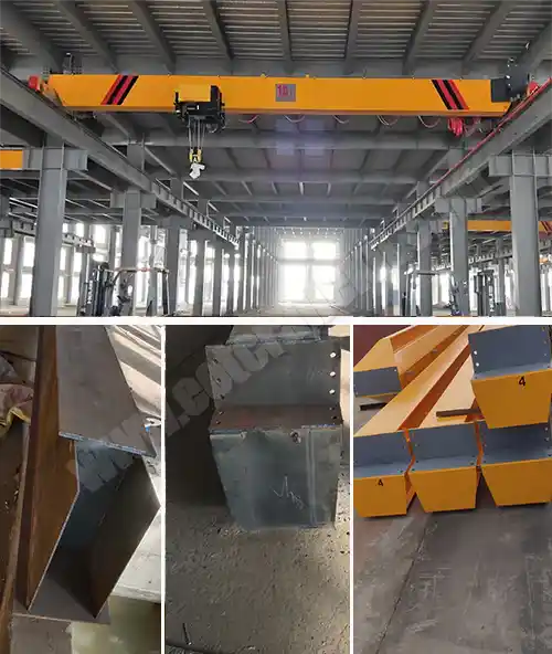 overhead crane single girder box girder design 