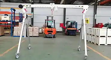 Aluminum gantry crane modular design