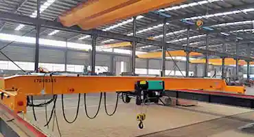 Modular overhead bridge crane with single girder modular crane design