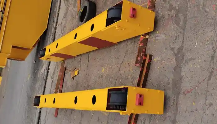 End carriages of electric overhead travelling bridge crane 