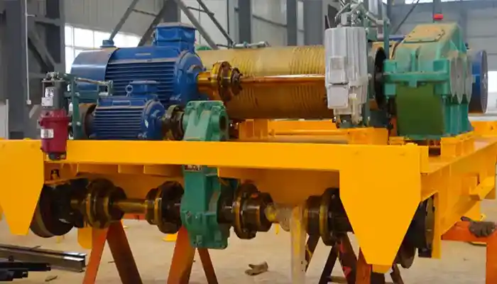 affordable heavy duty open winch trolley for double girder cranes 