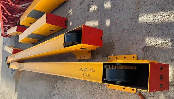bottom beams and ground beams of 10 ton gantry crane