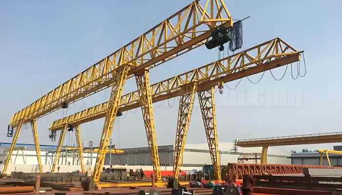 Cantilever gantry crane with truss girder single girder crane design