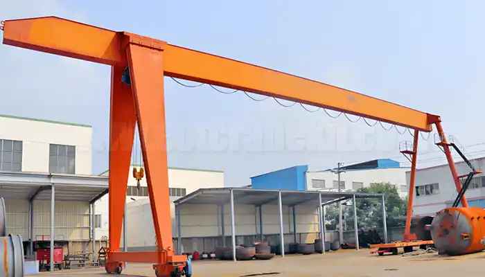 Cantilever gantry crane with box girder single beam crane design