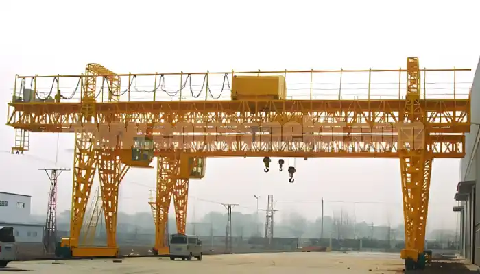 Cantilever gantry crane with truss girder double beam crane design