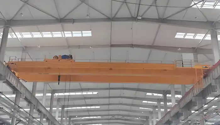 15 ton double girder overhead bridge crane with open winch for sale