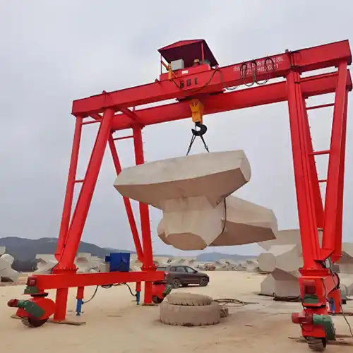double girder rubber tyred gantry crane 50 ton for constructrion site 