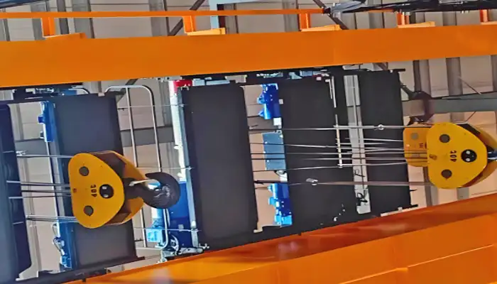 40 ton + 40 ton overhead crane with double electric hoist trolley for sale 