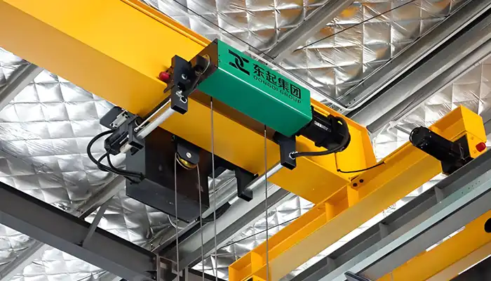 Singe girder 3 ton overhead crane top running design