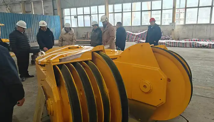 Hook Installed in a Double Girder Overhead Crane