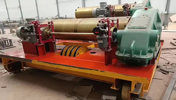 Exploson proof crane open winch for heavy lifting- 40 ton explosion proof overhead crane project in Germany