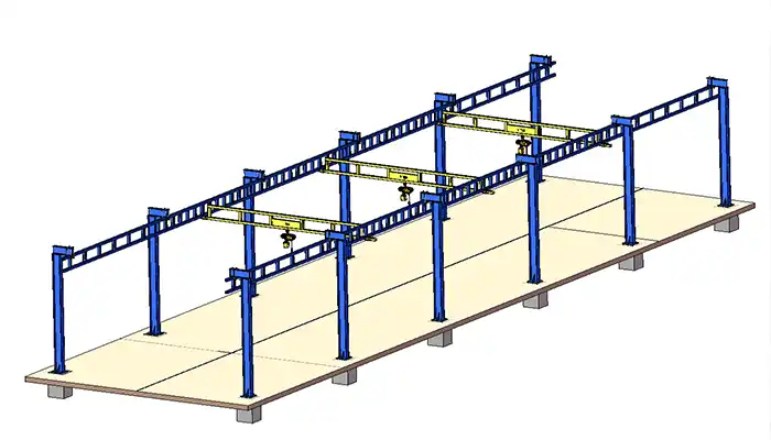 kbk worksation crane with long travelling length  kbk worksation crane with long travelling length
