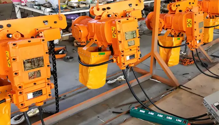 Explosion proof electric chain hoist