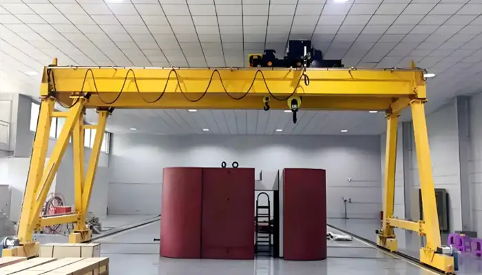 Gantry Crane with Two-Hook Open Winch Trolley Gantry Crane with Two-Hook Open Winch Trolley