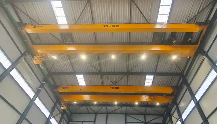 10+10 Ton Double Hoist Ovehead Crane 2 Sets: