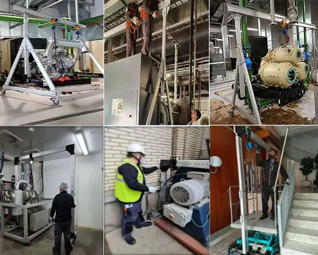 operation of adjustable gantry crane