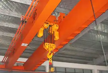 Overhead chain hoist trolley crane with chain hoist is for light duty loads hanlding, the 1 ton to 32 ton Electric chain hoist crane for sale 