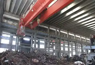 magentic overhead crane for steel scrap handling 