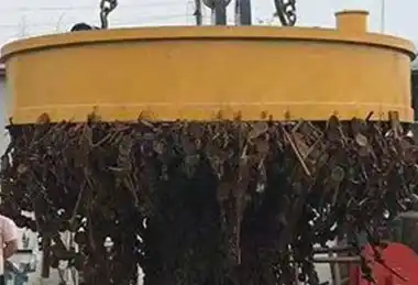 Round magnetics for overhead crane and gantry crane