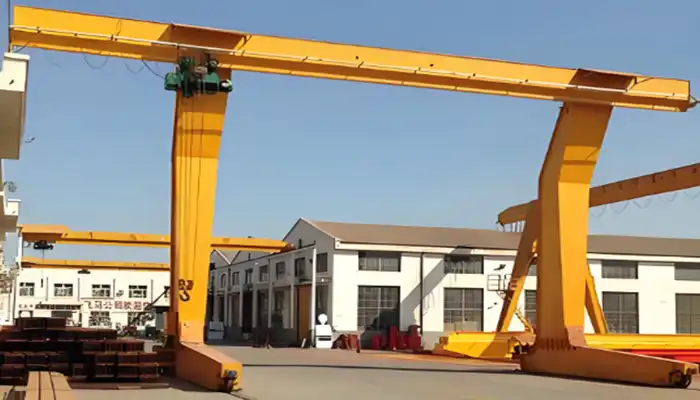 single girder gantry crane with L frame gantry design