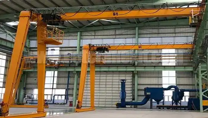 top running semi gantry crane 