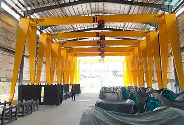 Tandem Uses of European style single girder overhead crane based on FEM standards