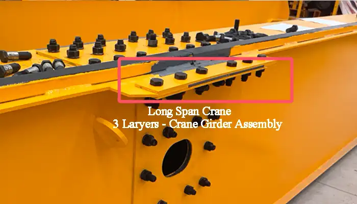 3 layers of crane girder assembly