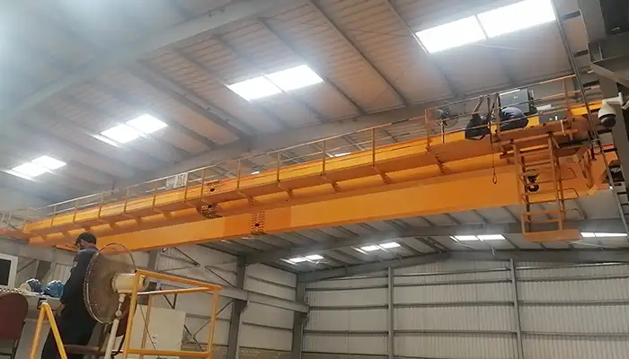  Top-Running Double-Girder 15 Ton Overhead Bridge Crane