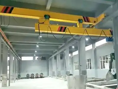 Top Running Telescoping Brige Crane with Sliding Beam