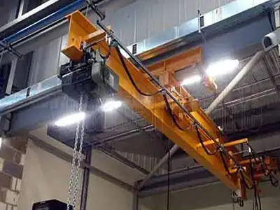 Underhung Telescoping Bridge Crane with Extendale Cantilever