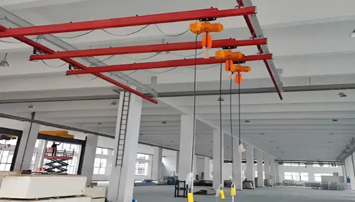 Celing mounted workstation crane