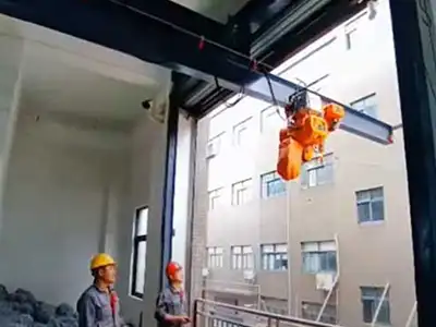 Freestanding Bridge Crane with Telescoping Cantilever