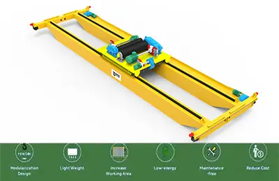 QD Series: Double Girder Open winch Crane for Heavy-duty general-purpose lifting 3 ton to 550 ton
