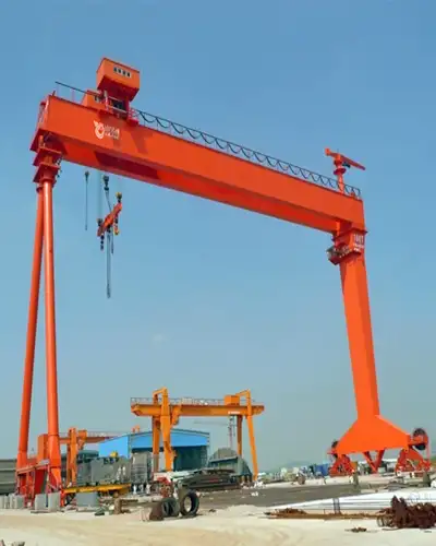 rail mounted double girder gantry crane design