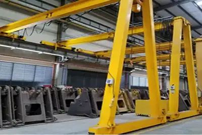 2 ton gantry crane with semi gantry crane design