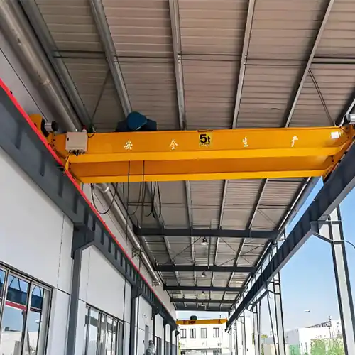Top running double girder overhead cranes with freestanding crane runway system