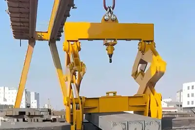 15 ton gantry crane for steel billets handling with clamp 