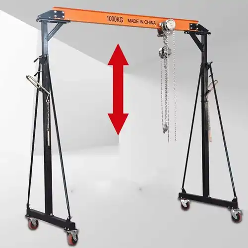 Simple gantry crane with adjustable gantry crane design 