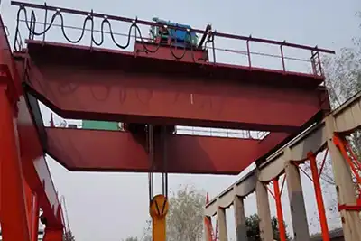 Double girder advanced explosion proof overhead crane with open winch trolley 