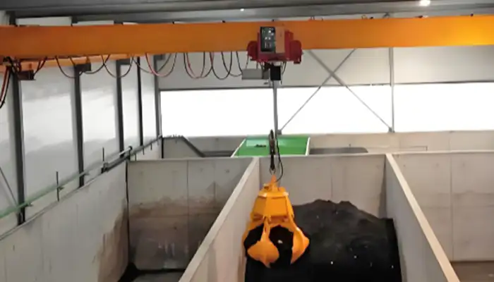 single girder grab bucket overhead cranes